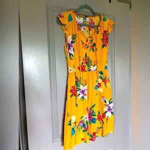 Yellow Floral Sundress